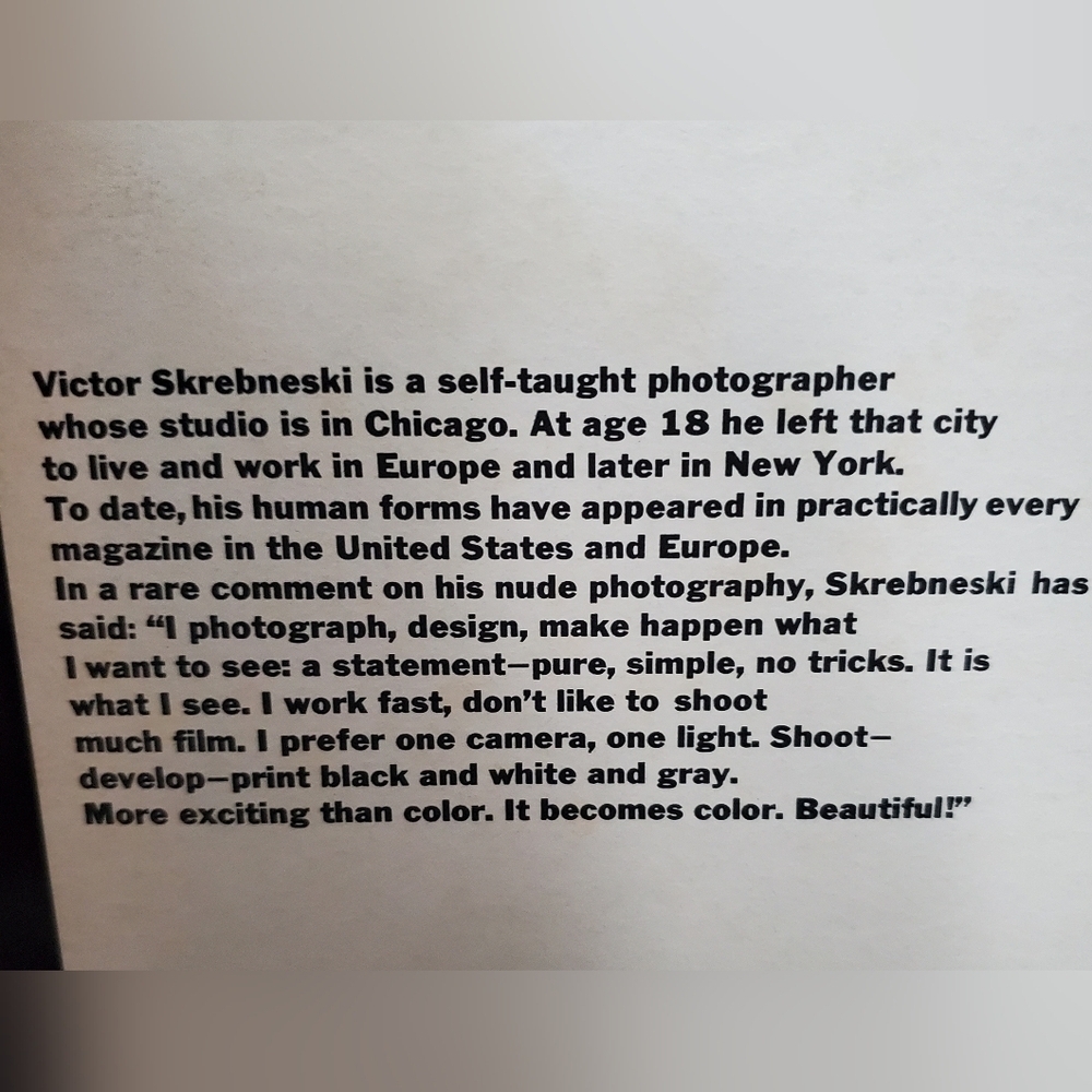 Autographed Signed Victor Skrebneski 1969 Ridge Press NY Photography Book - Picture 7 of 11